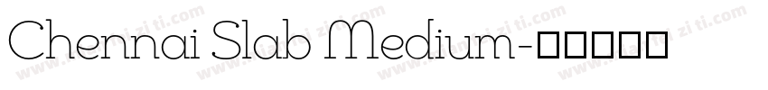 Chennai Slab Medium字体转换